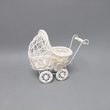 Kočárek plast s mašlí malý