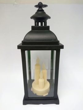 Lampa plast 3 LED svíčky větší