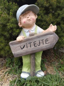 Kluk s cedulí "Vítejte" MG 2.jakost