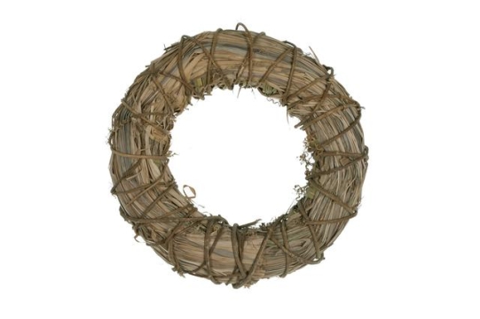 Věnec sláma přírodní 25cm
