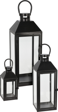 Lampa kovová černá sd 3ks