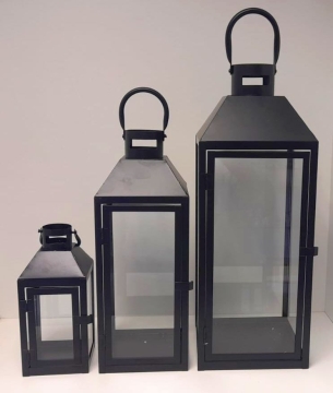 Lampa kovová černá sd 3ks