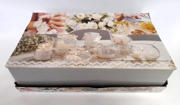 Svíčka vonná ve skle bílá