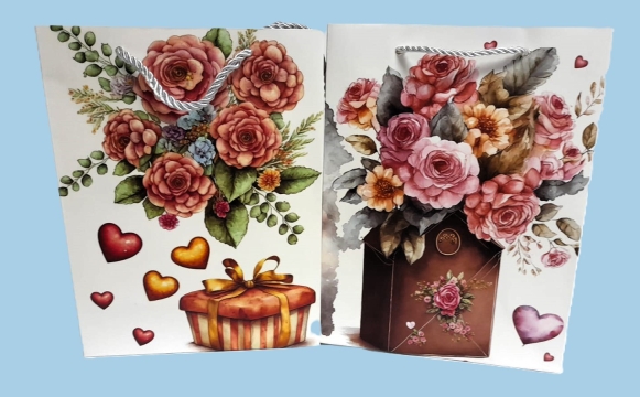 Taška motiv pivoňky střední