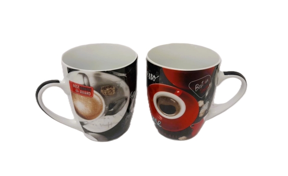 Hrnek černá motiv káva 325ml Hrnek černá motiv káva 325ml