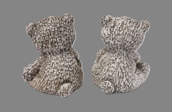 Medvěd šedobílý velký 2 druhy