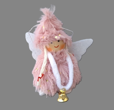 Anděl se zvonkem závěsný 2 druhy