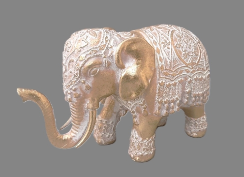 Slon zdobený zlatý 2 druhy velký