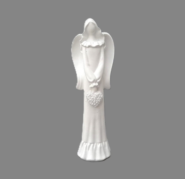 Anděl s květinovým srdcem 15cm Anděl s květinovým srdcem 15cm