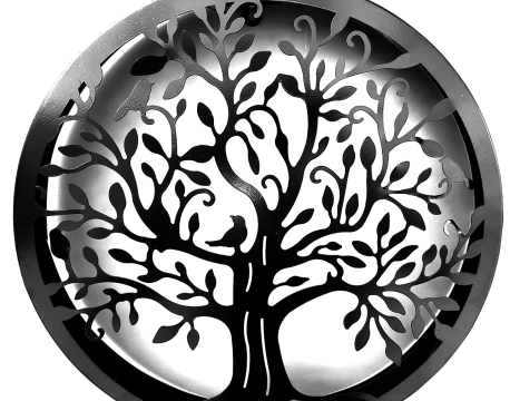 Závěsná dekorace strom v kruhu LED