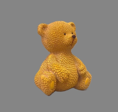 Medvěd sedící hnědý 2 druhy – 9x8 cm