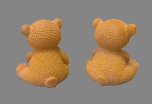 Medvěd sedící hnědý 2 druhy – 9x8 cm