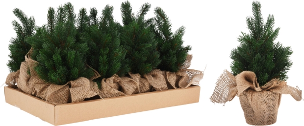 Stromeček v jutovém obalu menší – 31x10 cm