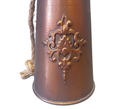 Zvon bronzový s ornamentem větší – 23x13 cm