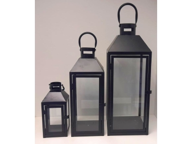 Lampa kovová černá sd 3ks