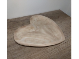Tácek dřevěný srdce