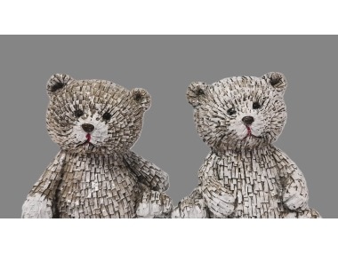 Medvěd šedobílý velký 2 druhy