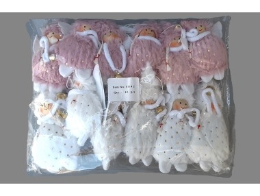 Anděl se zvonkem závěsný 2 druhy