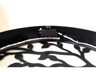 Závěsná dekorace strom v kruhu LED