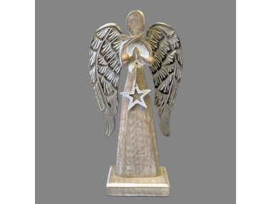 Anděl na podstavci s hvězdou