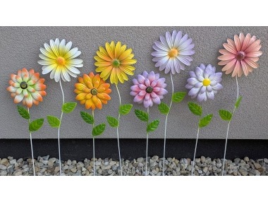 Květina zápich kovová 8 druhů