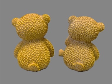 Medvěd sedící hnědý malý – 12x6 cm