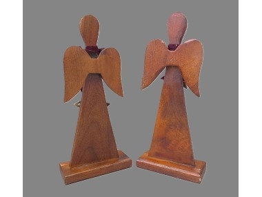 Anděl s hvězdami tmavý menší – 32x14 cm